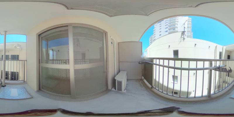 パノラマ画像バルコニー