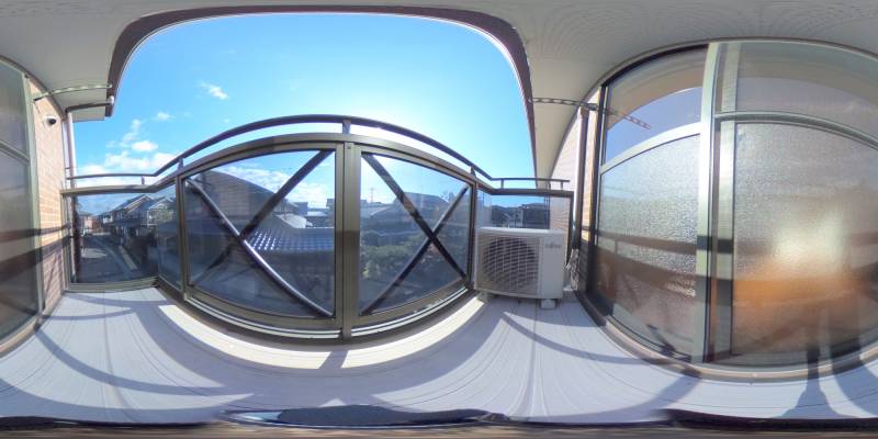 パノラマ画像バルコニー