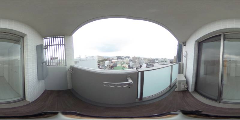 パノラマ画像バルコニー