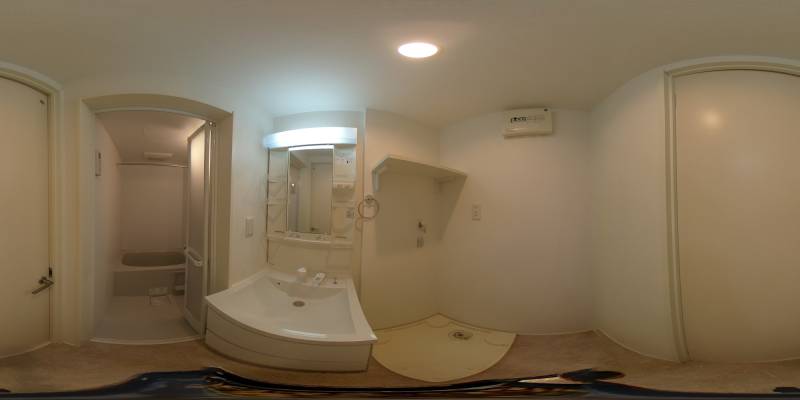 パノラマ画像洗面所