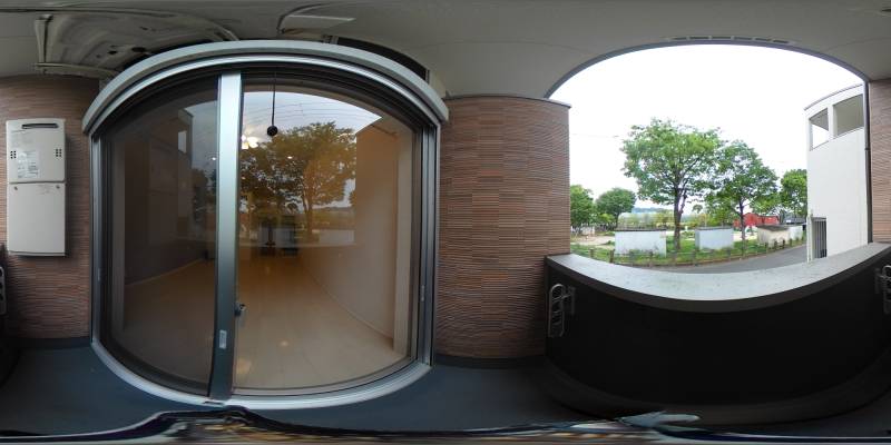 パノラマ画像バルコニー