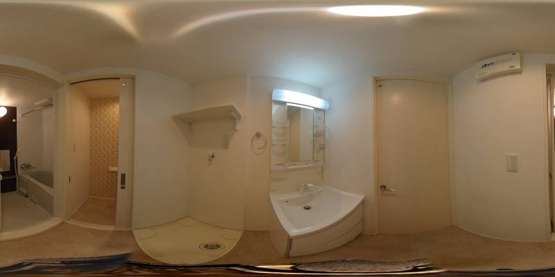 パノラマ画像洗面所