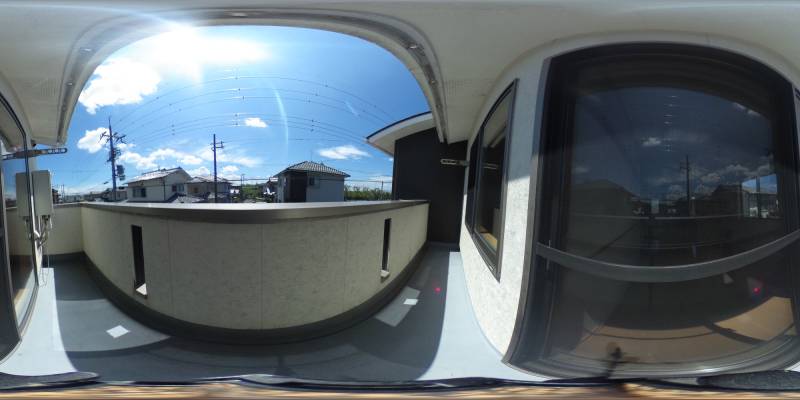 パノラマ画像バルコニー