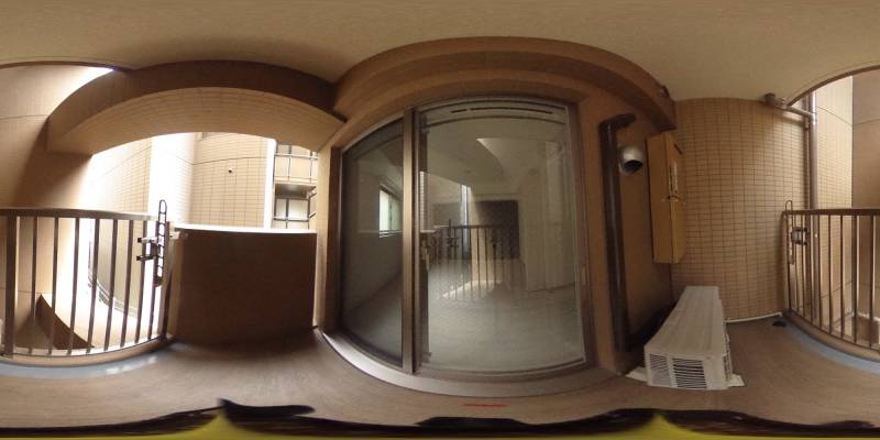 パノラマ画像バルコニー