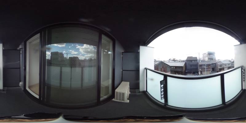 パノラマ画像バルコニー