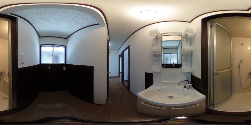 パノラマ画像洗面所