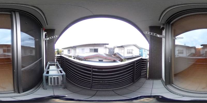 パノラマ画像バルコニー