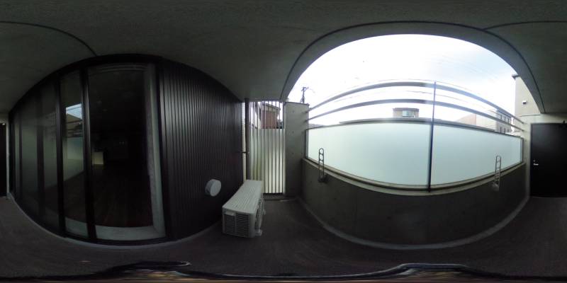 パノラマ画像バルコニー