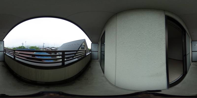 パノラマ画像バルコニー