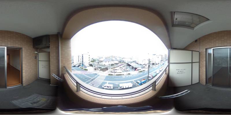 パノラマ画像バルコニー