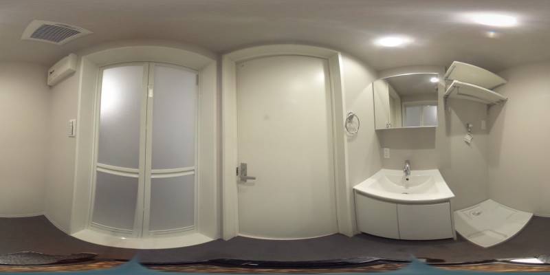 パノラマ画像洗面所