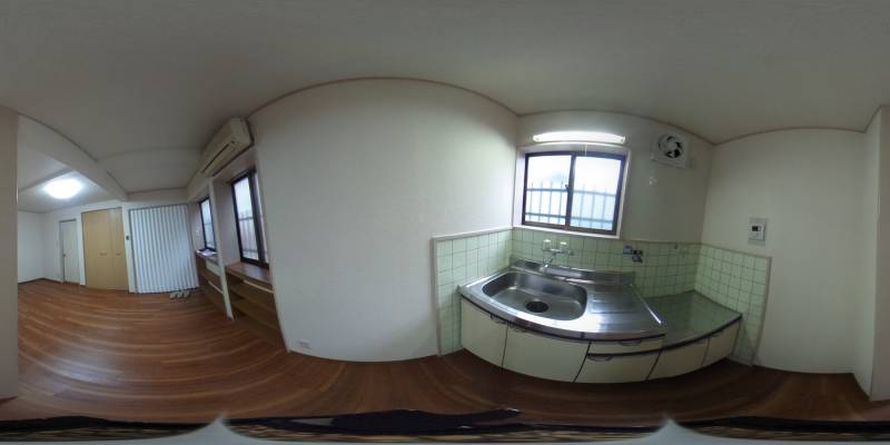 パノラマ画像キッチン