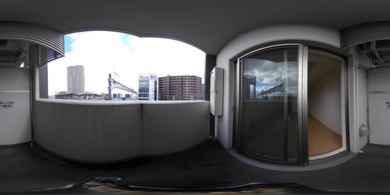 パノラマ画像バルコニー