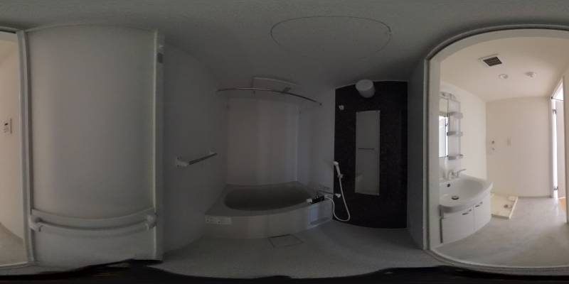 パノラマ画像バスルーム