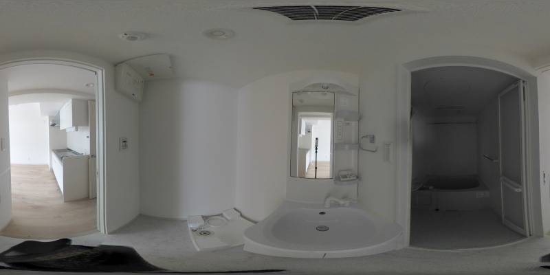 パノラマ画像洗面所