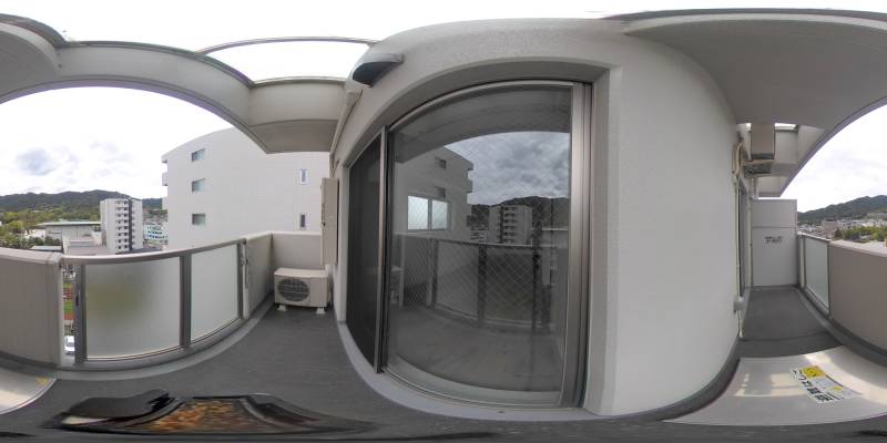 パノラマ画像バルコニー