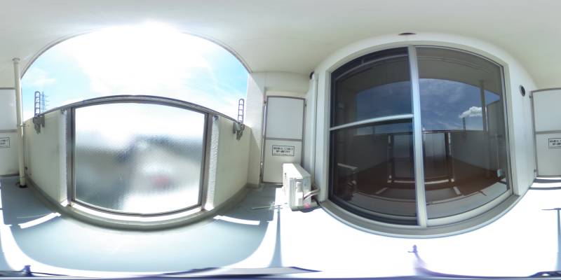 パノラマ画像バルコニー