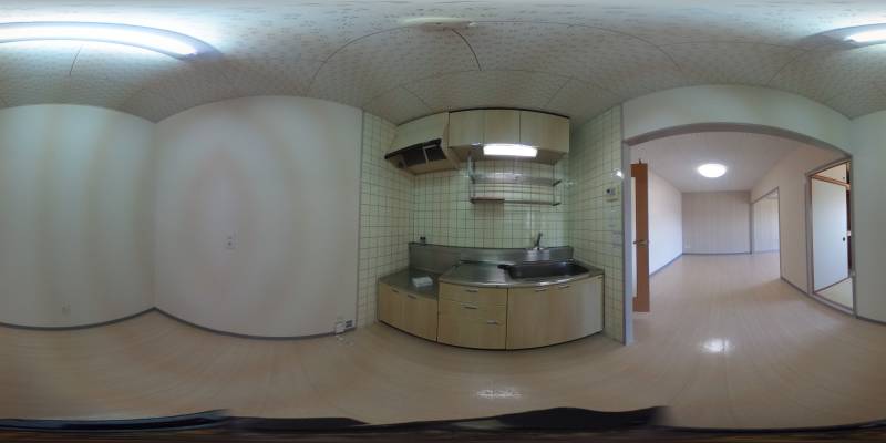 パノラマ画像キッチン