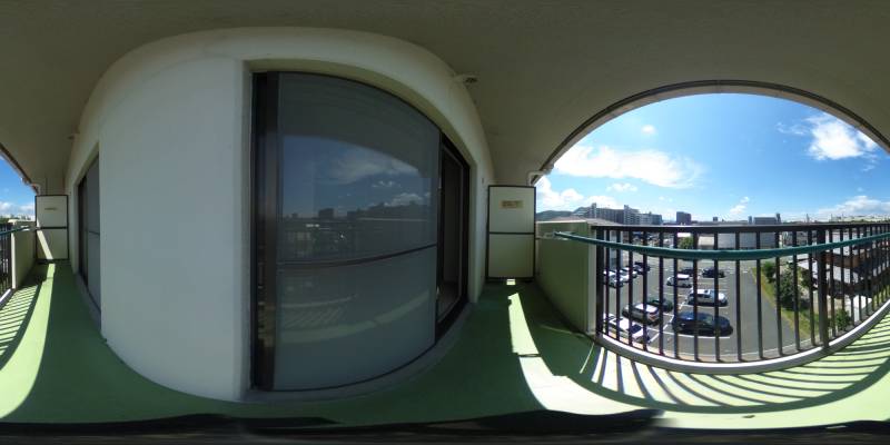 パノラマ画像バルコニー