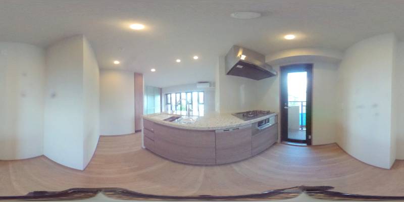 パノラマ画像キッチン