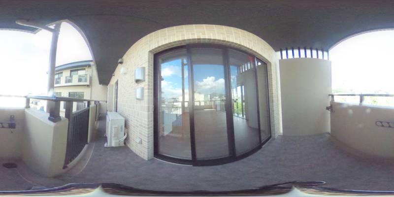 パノラマ画像バルコニー