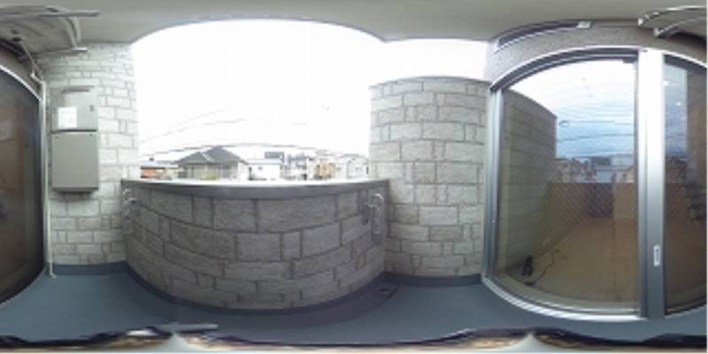 パノラマ画像バルコニー