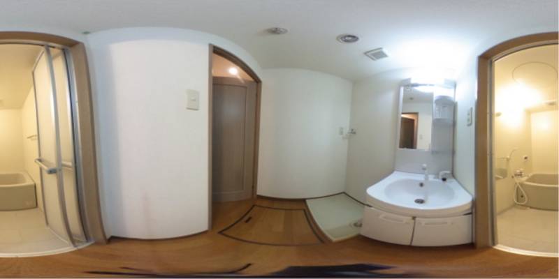 パノラマ画像洗面所