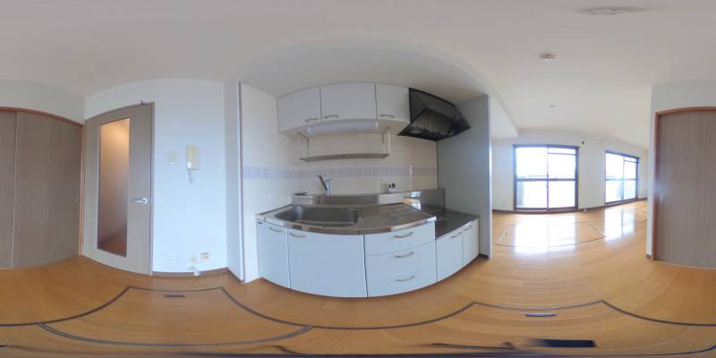 パノラマ画像キッチン