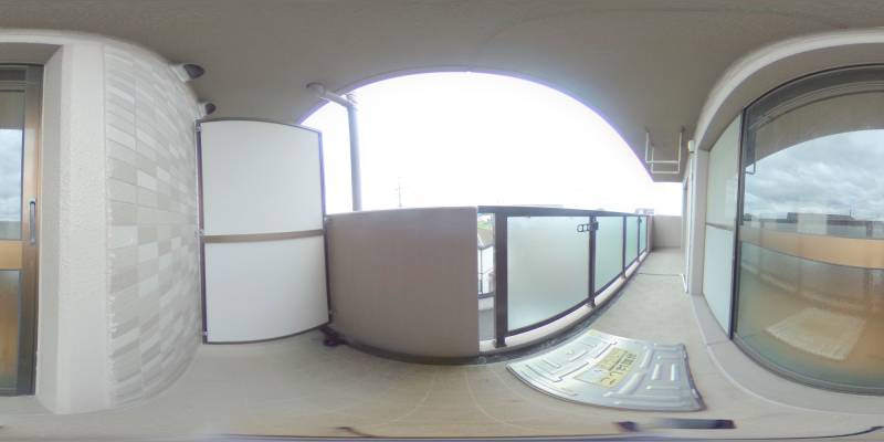 パノラマ画像バルコニー