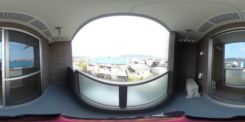 パノラマ画像バルコニー