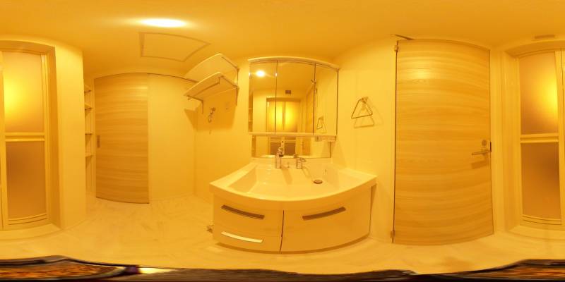 パノラマ画像洗面所