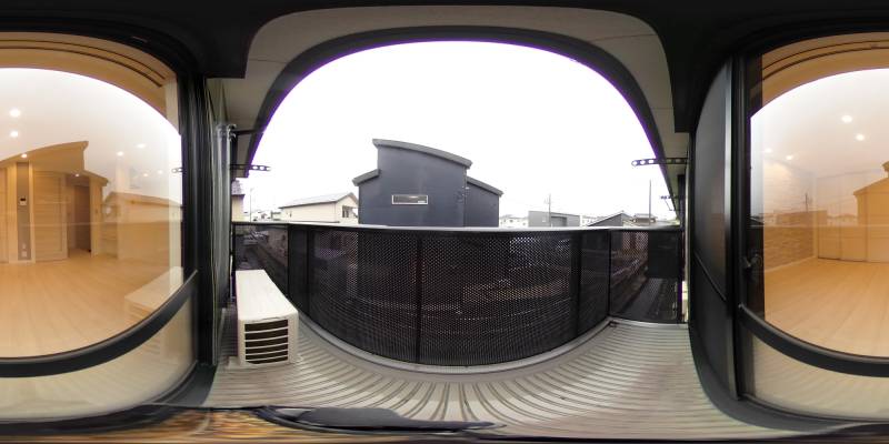 パノラマ画像バルコニー