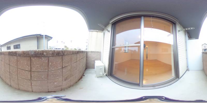 パノラマ画像バルコニー