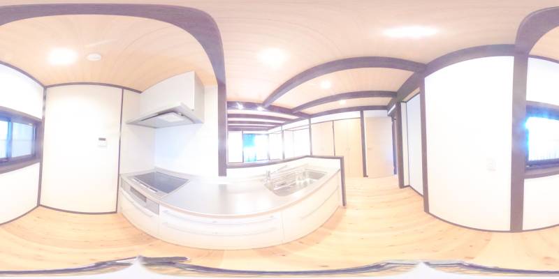 パノラマ画像キッチン