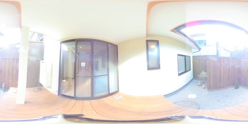 パノラマ画像庭