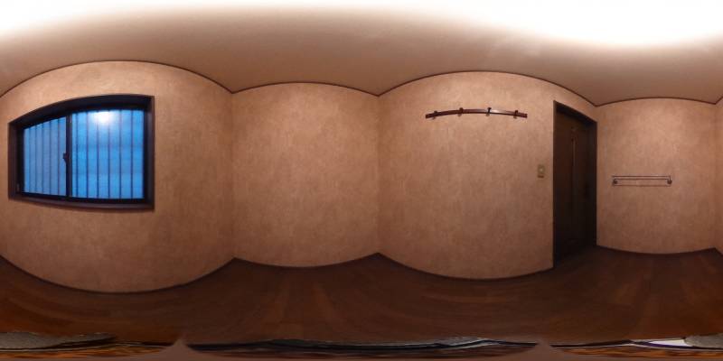 パノラマ画像寝室