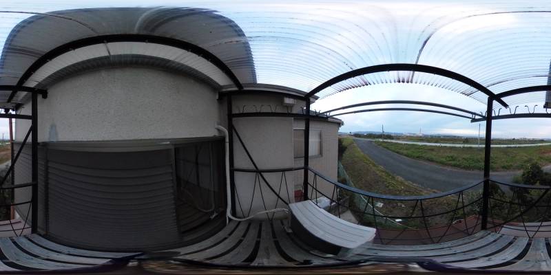 パノラマ画像バルコニー