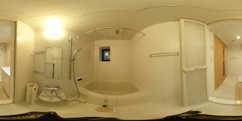 パノラマ画像バスルーム