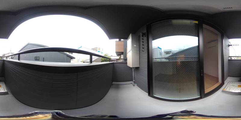 パノラマ画像バルコニー