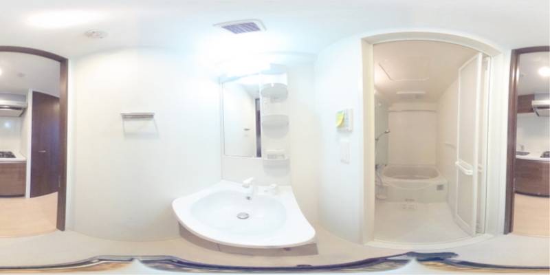 パノラマ画像洗面所