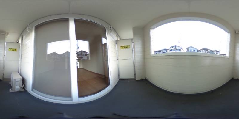 パノラマ画像バルコニー