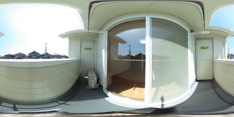 パノラマ画像バルコニー