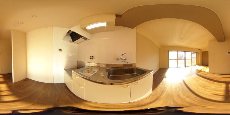 パノラマ画像キッチン