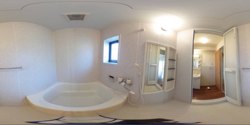 パノラマ画像バスルーム