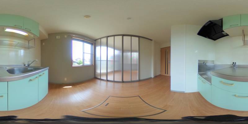 パノラマ画像キッチン