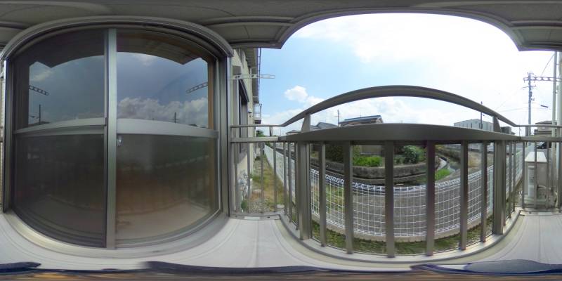 パノラマ画像バルコニー