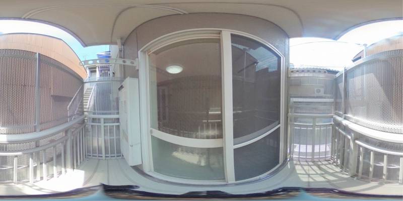 パノラマ画像バルコニー