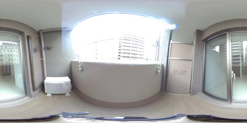 パノラマ画像バルコニー