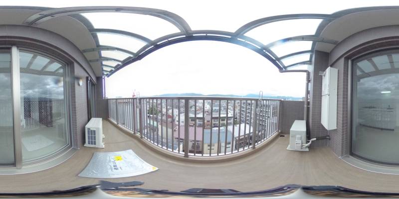 パノラマ画像バルコニー
