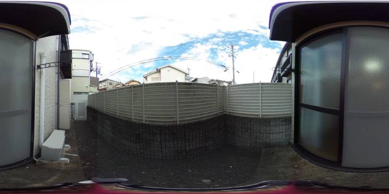 パノラマ画像バルコニー